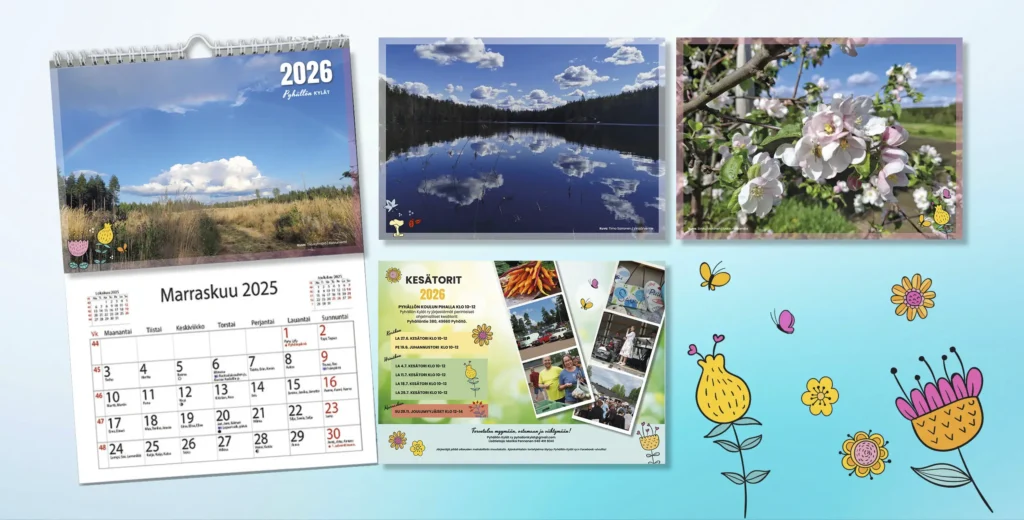 Kalenterin suunnittelu ja painatus mainostoimisto Hammi