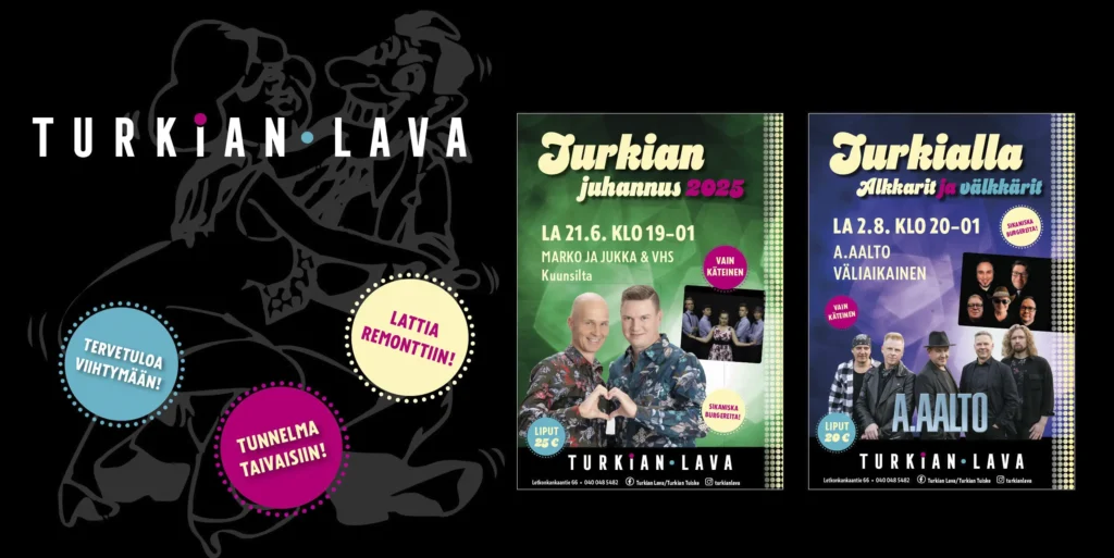 Tapahtumajulisteiden suunnittelu ja painatus Haminan mainostoimisto HMM